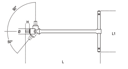 Chiave a T con maschio esagonale snodato - Art. 953 - Beta Utensili