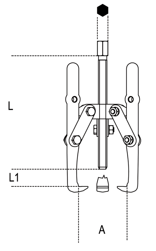 Estrattore a tre griffe - Art. 1518/1 - Beta Utensili