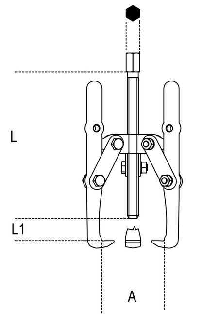 Estrattore a tre griffe - Art. 1518/1 - Beta Utensili