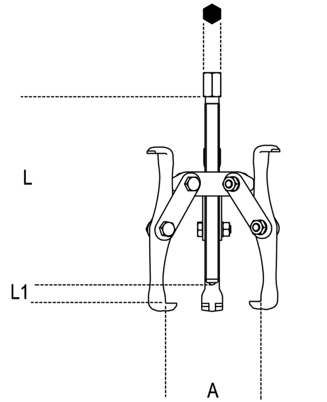 Estrattore a tre griffe reversibile - Art. 1521/1 - Beta Utensili